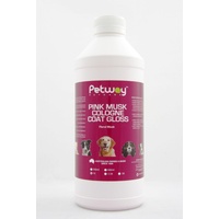 PETWAY PETCARE PINK MUSK COLOGNE COAT GLOSS - 1 LITRE