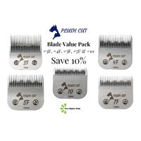 Plush Cut Blade Value Pack Includes #3F, #4F, #5F, #7F and #10