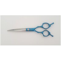 TCS 7" Curved Pet Scissors - Blue