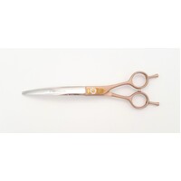 TCS 7.5" Curved Pet Scissors with Jewel Adjustment - Gold