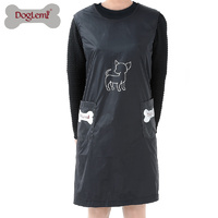 DogLemi Black Water Resistant Dog Groomer Apron