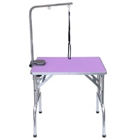 Small Portable Pet Grooming Table - (With Foldable Legs) - Purple - SMALL