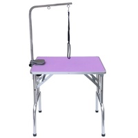 Quality Pet Grooming Height Adjustable Table - Purple - SMALL