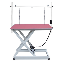 Professional Electric Pet Grooming Table with Hand Control - Pink