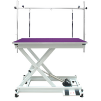 Professional Electric Pet Grooming Table with Foot Control - Purple
