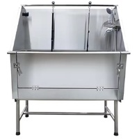 Stainless Steel Pet Bath with Drop Down Door