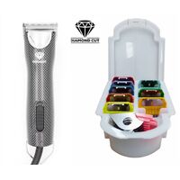 Diamond Cut 2 Speed Pet Clipper & Comb Attachment Set