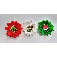 TCS Christmas Dog Rosette Hair Bows - 40pcs