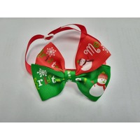 TCS Christmas Snowman Adjustable Neck Bows - 25pcs