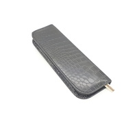 TCS Scissor Case Black Single - Snake Skin Look