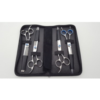 TCS Premium - Left Handed Pet Grooming Scissor Set 7.5" - 4 PCES