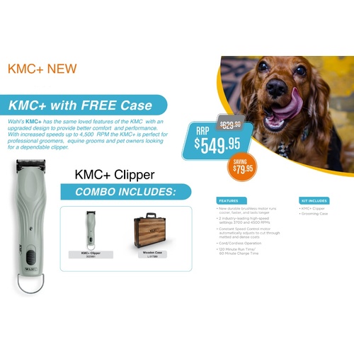 WAHL KMC+ Pro Animal Cordless Clipper 