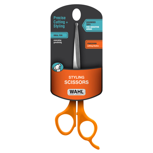 WAHL 6.5" Pet Grooming Ball Tip Straight Scissors 